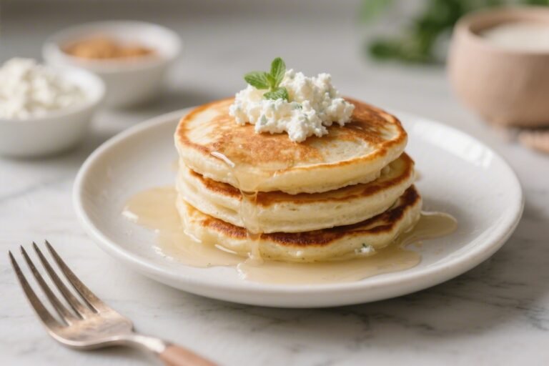 Healthy Low-Carb Cottage Cheese Pancakes