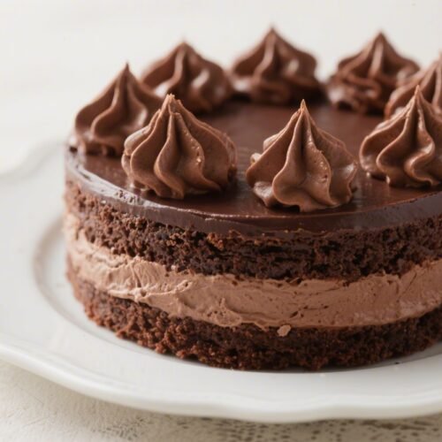 Triple Chocolate Mousse Cake Recipe
