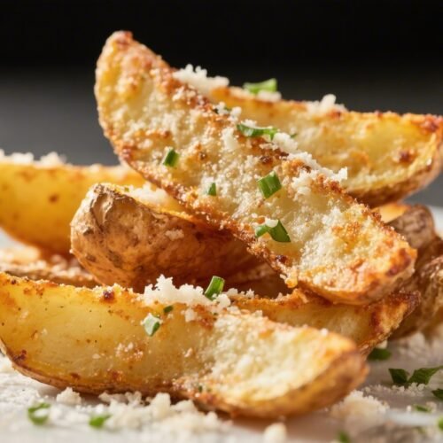 Garlic Parmesan Potato Wedges Recipe