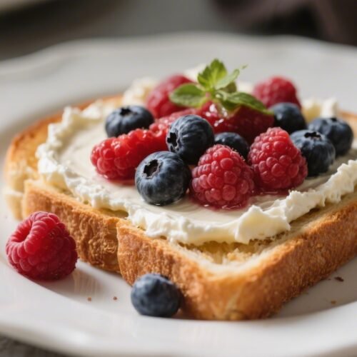 Berry Cream Cheese Toast: Quick