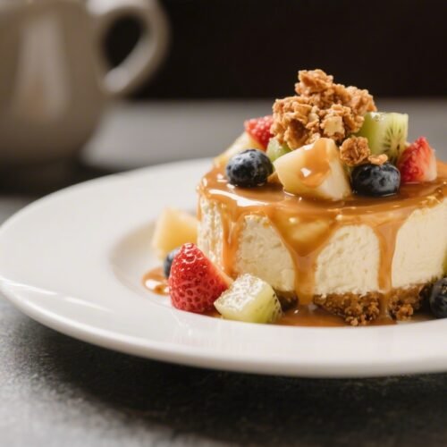 Caramel Crunch Cheesecake Fruit Salad