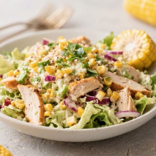 Healthy Street Corn-Inspired Chicken Salad