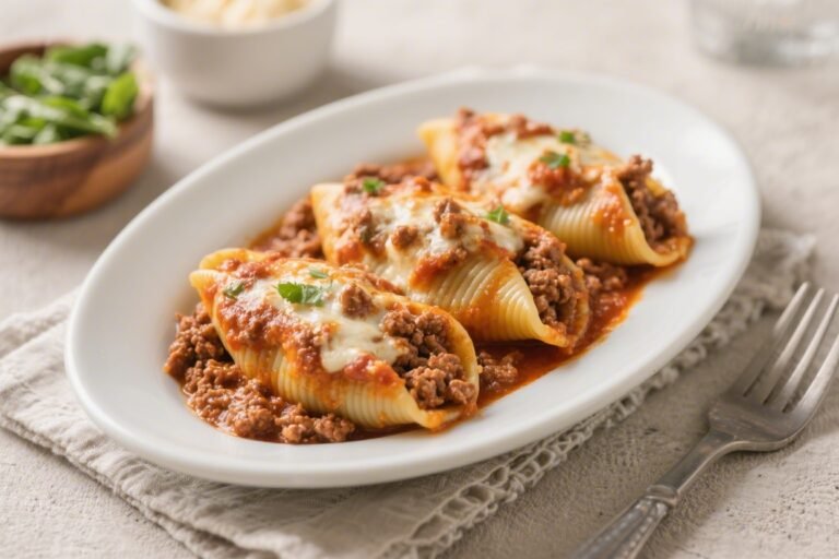 Ground Beef Stuffed Shells Recipe