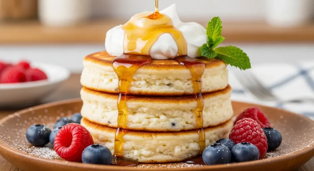 Flourless Cottage Cheese Pancakes