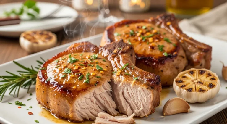 Garlic Pork Chops That Melt in Your Mouth