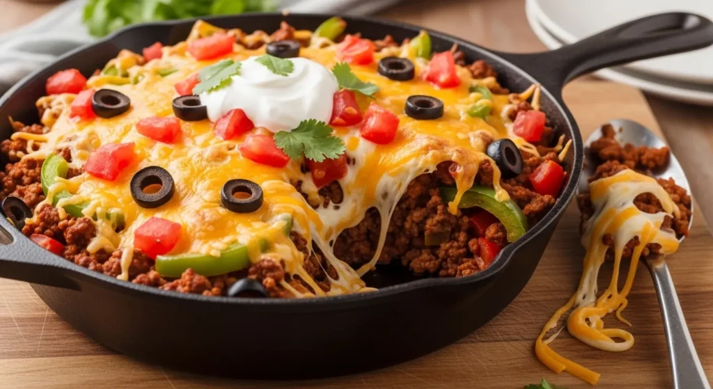 Keto Cheesy Taco Casserole