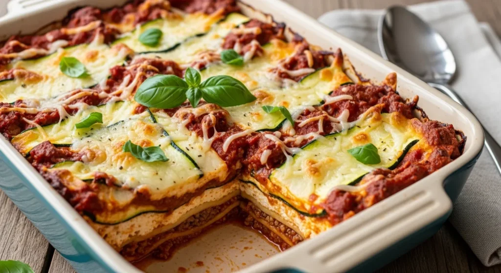 Keto Zucchini Lasagna Casserole