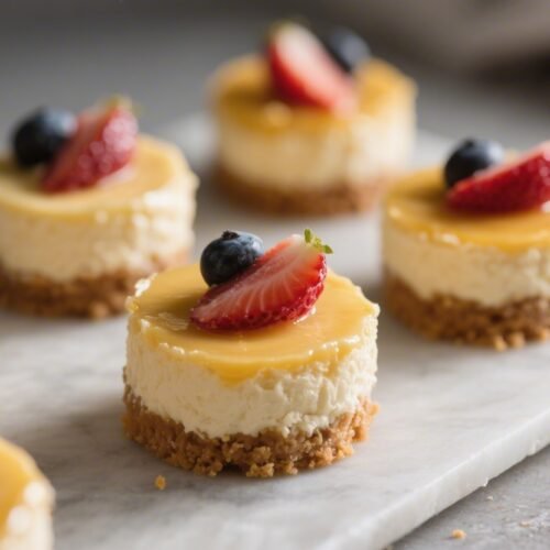 No Bake Mini Cheesecakes