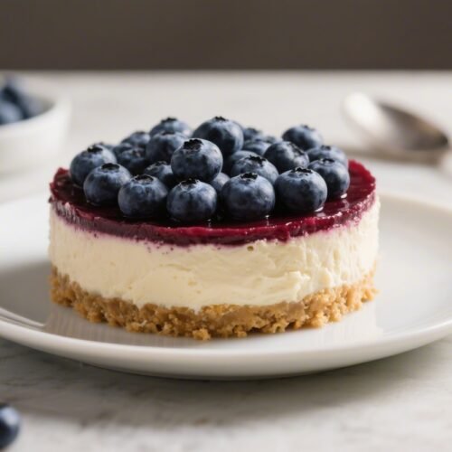 No Bake Blueberry Cheesecake