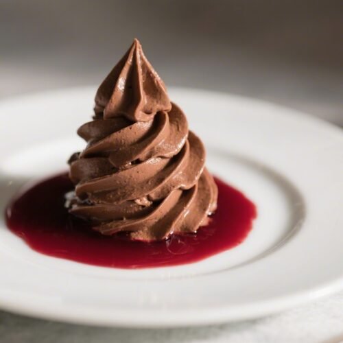 Red Wine Chocolate Mousse