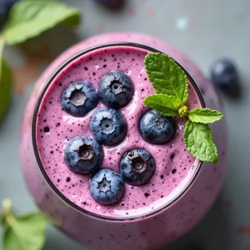 Keto Spinach Blueberry Smoothie