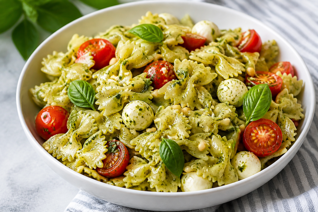 Bow Tie Pesto Pasta Salad